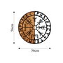 Wallity Vegvisir - 331 Escultura de pared en Negro y Nogal